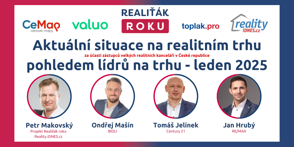 Analýza vývoje realitního trhu leden 2025 - rok 2025: Stabilizace realitního trhu a jeho klíčová témata