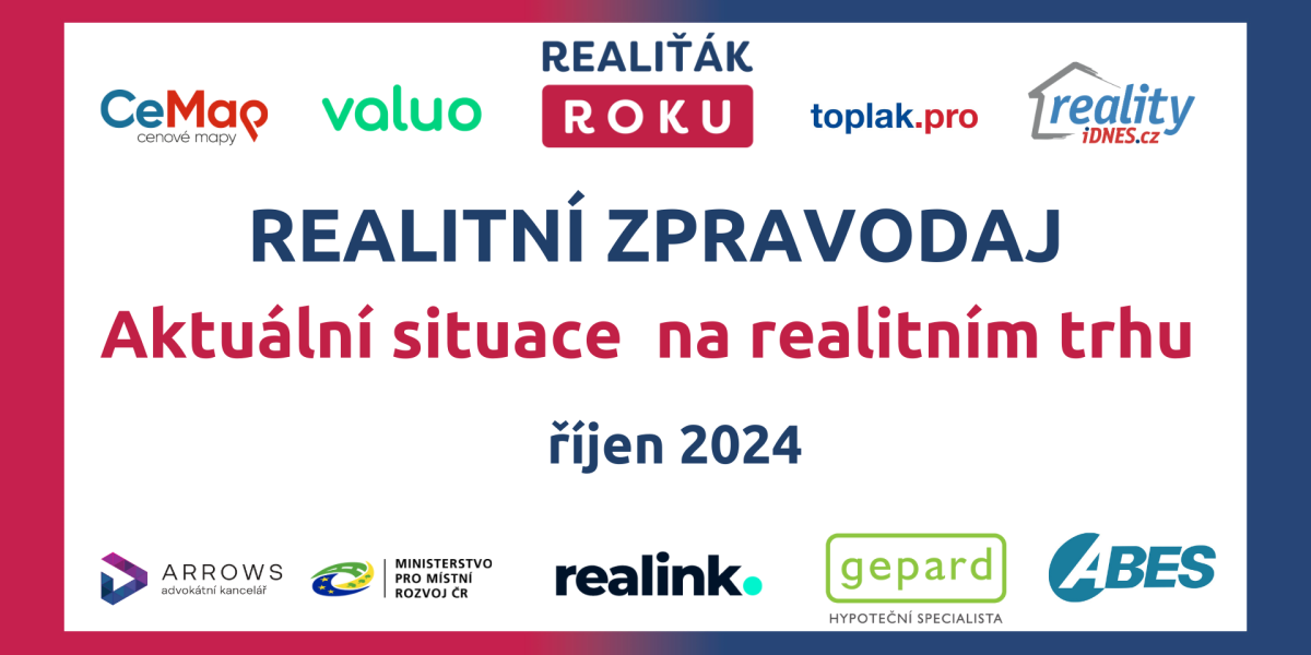 Realitní zpravodaj  - říjen 2024 aneb aktuální situace na realitním trhu