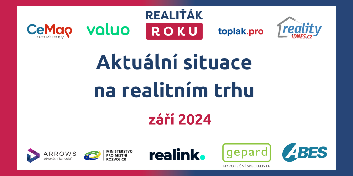 Realitní zpravodaj  - září 2024 aneb aktuální situace na realitním trhu