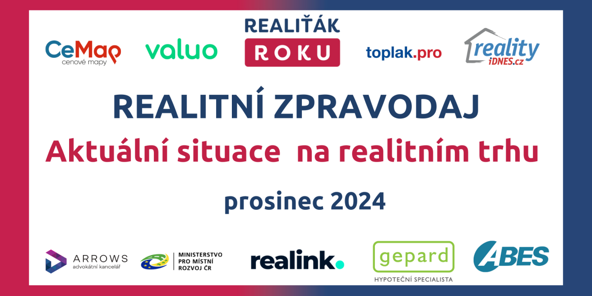 Realitní zpravodaj  - prosinec 2024 aneb aktuální situace na realitním trhu