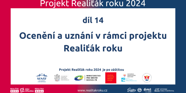 Ocenění a uznání v rámci projektu Realiťák roku