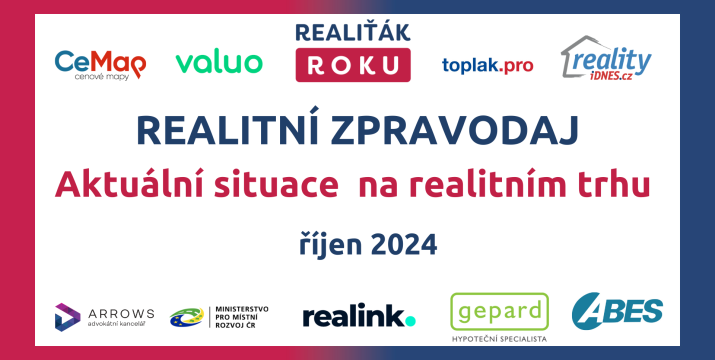 Realitní zpravodaj  - říjen 2024 aneb aktuální situace na realitním trhu