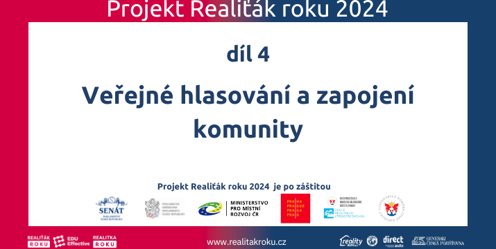 Veřejné hlasování a zapojení komunity v projektu Realiťák roku