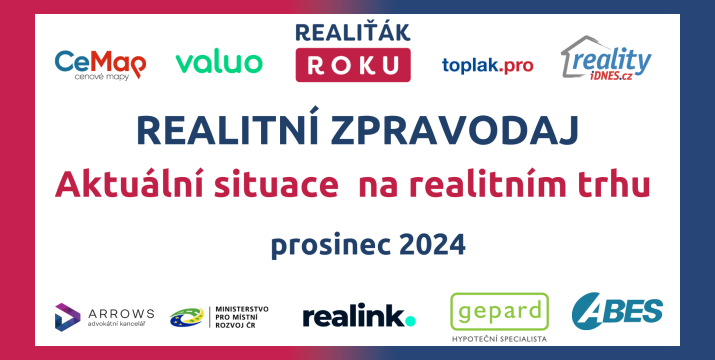 Realitní zpravodaj  - prosinec 2024 aneb aktuální situace na realitním trhu